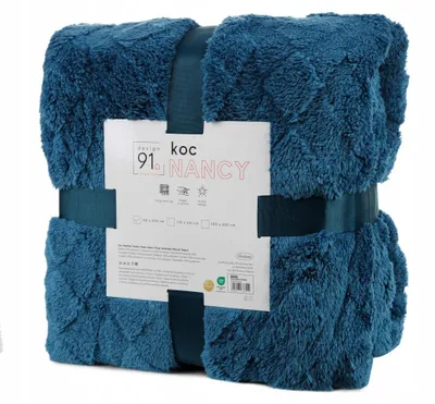 Produktbild von Eurofirany NANCY Mikrofaser Decke warm marineblau 200x220 cm