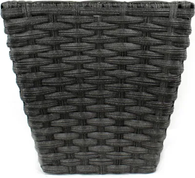 Produktbild von Rattan Blumentopf eckig L - 40 x 38cm - 1 Stück anthrazit