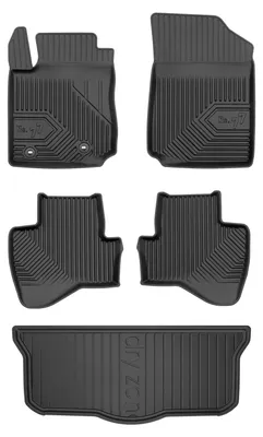 Zdjęcie produktu dla Dywaniki gumowe do Toyota Aygo II 2014-2022 (hatchback) – czarne, dopasowane – Wielganizator