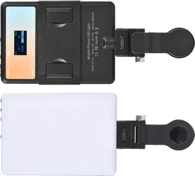 Productafbeelding van 5 W RGB-videolamp, kleurtemperatuur van 2500 K tot 9000 K, dimbaar, met LCD-scherm, draagbare full-color fotografie-lamp, 78 LED's, 24 speciale lichteffecten voor live-uitzendingen (RGB)