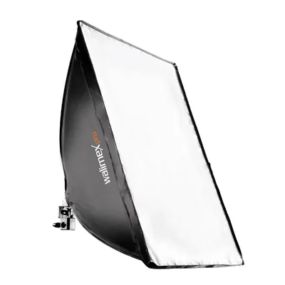 Image de Walimex pro Softbox 40x60 cm LED 35 W 5000 K Lumière Studio Orientable 135° Diffuseur Boite à lumière Équipement Photo Éclairage Streaming TikTok Outddor