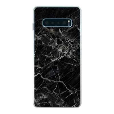 Produktbild von MuchoWow® Handyhülle Schutzhülle Hülle für Samsung Galaxy S10 Lite Marmor - Schwarz - Weiß Silikon Softcase Handy Hülle - Schutz