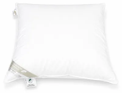 Produktbild von Betten Hofmann Canada Daunen-Feder-Kopfkissen Kissen Polster 80x80, 950 g waschbar 15% Daunen