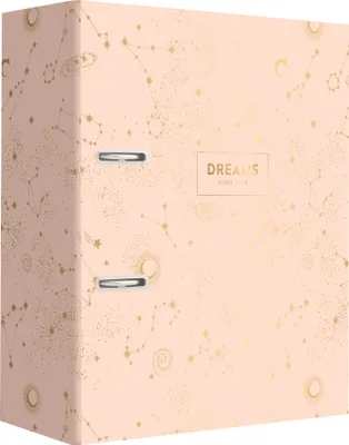 Obrázok produktu pre Zakladač Interdruk A4 75 mm 2 krúžky Hs Kraft Metallic Dreams Cream