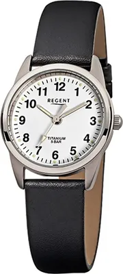 Immagine prodotto di Orologio da donna Regent in titanio F-441 quarzo bracciale nero D2URF441