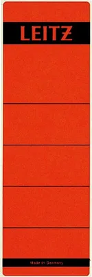 Produktbild von Leitz - Rückenschild breit/kurz 62x192mm selbstklebend rot 10 Stück