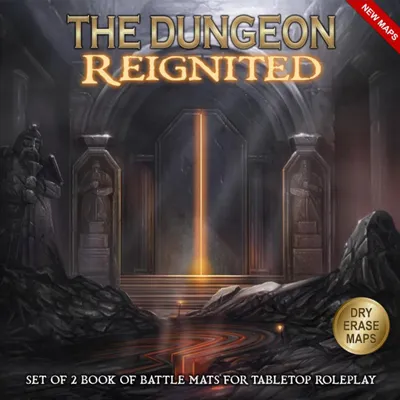 Image de The Dungeon Reignited : Coffret de 2 tapis de jeu pour batailles - Accessoires pour jeux de rôle sur table - Édition anglaise