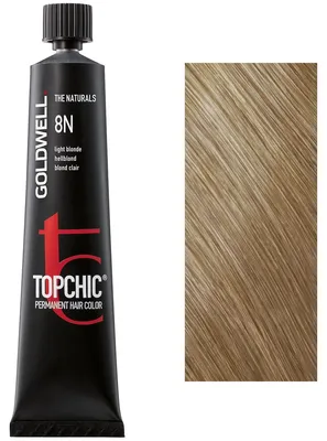 Produktbild von Goldwell Topchic The Naturals, Blond, 8N, Light Blonde, Unisex, 60 ml, Alle Haare