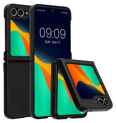 Produktbild von kwmobile Flip Hardcase kompatibel mit Samsung Galaxy Z Flip6 - Hülle für Foldable Handy - Handyhülle in Schwarz
