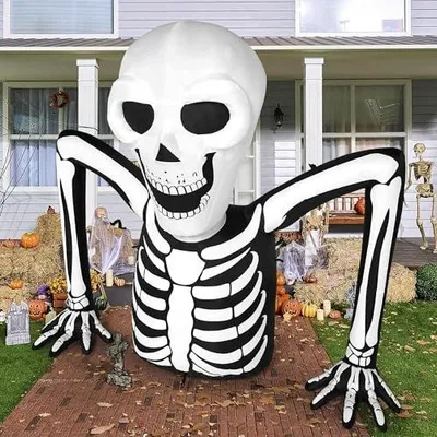 Zdjęcie produktu dla Szkielet nadmuchiwany LED do dekoracji halloween zewnętrzny 15
