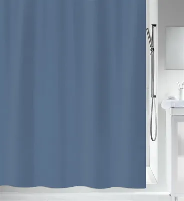 Produktbild von MSV Anti-Schimmel Duschvorhang - Anti-Bakteriell, waschbar, wasserdicht- Polyester, „Blau“ 180x200cm
