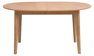 Produktbild von Miliboo - Ovaler, ausziehbarer Esstisch aus hellem Eichenholz L150-200 cm ANSEL
