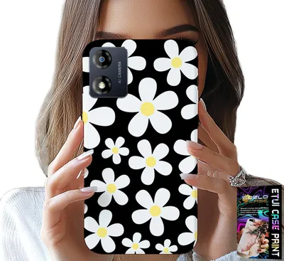 Zdjęcie produktu dla Etui Do Motorola Moto E13 - Stokrotka, Stokrotki, Kwiatki, Plecki