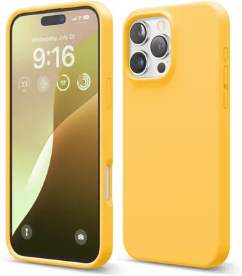 Produktbild von Elago Premium Silikonhülle für iPhone 16 Pro Max Sunshine