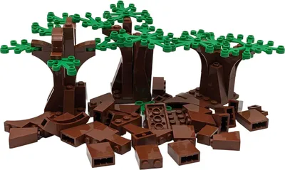 Immagine prodotto di LEGO® MOC Albero Forestale Grande Rosso Marrone Verde NUOVO! Quantità 240x