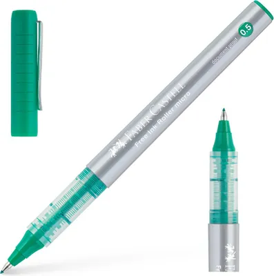 Produktbild von Faber-Castell Tintenroller Free Ink grün 0.5mm