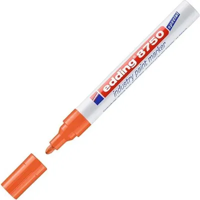 Obrázek produktu pro Edding 8750, Oranžová, Kuličkový hrot, Hliník, 2 mm, 4 mm, Sklo, Kov, Plast, Guma, Dřevo