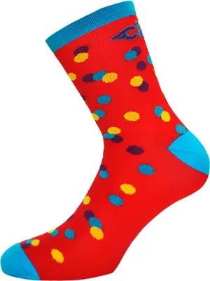 Produktbild von Cinelli Caleido Dots Socken Rot EU 37-39 Mann Rot EU 37-39