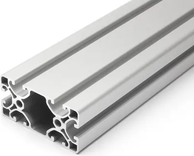 Produktbild von Länge 1660mm - Aluminiumprofil 40x80E I-Typ Nut 8 (ultraleicht), silber eloxiert. Aluminium Profil 40x80 Alu Profil 40 x 80 Montage- Systemprofil