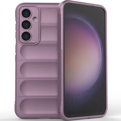Produktbild von Handyhülle für Samsung Galaxy S23 FE 5G Weich TPU Silikon Stossfest Anti-rutsch Hülle Lila