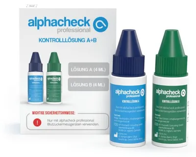 Immagine prodotto di Alphacheck Soluzione di controllo professionale A+ B | confezione (2 flaconi)