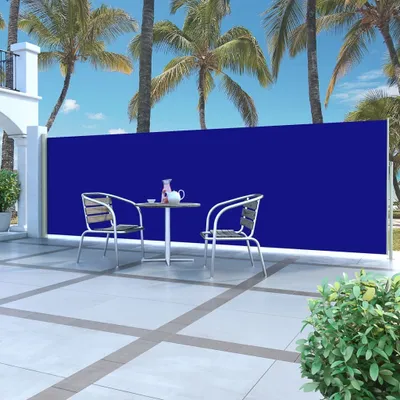 Produktbild von Maison Exclusive - Ausziehbare Seitenmarkise 160x500 cm Blau