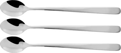 Image de Set 3 Cuillères Boisson Inox 19cm Idéales Pour Grands Verres Et Cocktails - Fackelmann Profesional