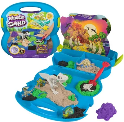 Produktbild von Spin Master kinetischer Sand T-Rex Dino Spielset - Spielzeugsand Kinder