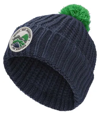 Zdjęcie produktu dla Czapka zimowa Jack Wolfskin Uni dla dzieci, model Pompom Badge K, kolor Midnight Sky, rozmiar S (EU)