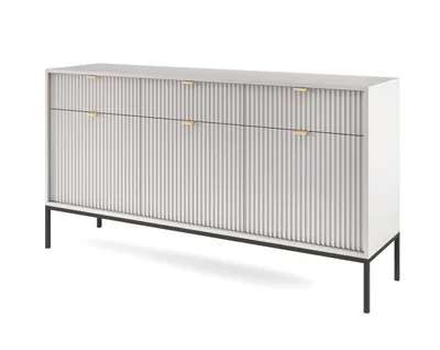 Image de AX LIVING Buffet avec tiroirs Eternas KT154 154 cm Gris