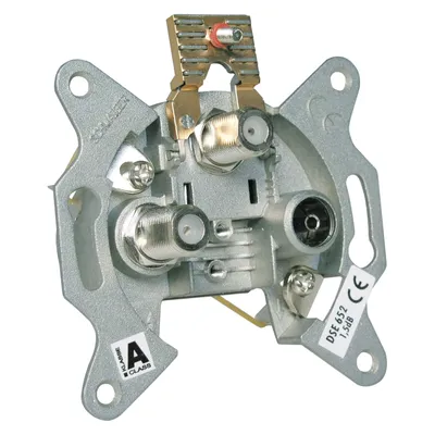 Produktbild von Schwaiger Einzeldose zwei SAT-ZF Anschlüsse 2 dB