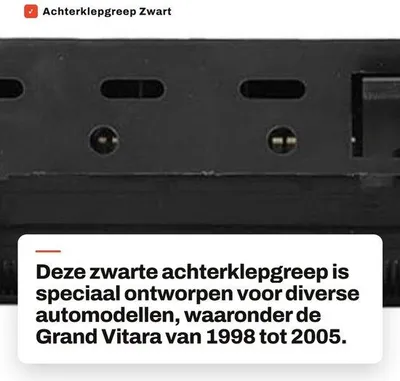 Produktbild von Dailygoods - Rückschlaggriff Schwarz für Autos