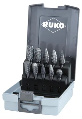 Produktbild von RUKO Hartmetall-Frässtifte-Satz HM - 3-tlg.