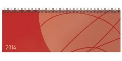 Produktbild von Tischquerkalender Professional Colourlux rot 2014