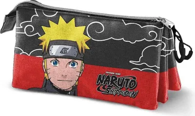 Produktbild von Karactermania Triple Pocket Clouds Naruto Shippuden Mäppchen Grau Mann Grau One Size