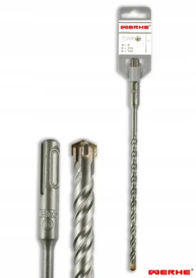 Zdjęcie produktu dla WERHE Wiertło krzyżowe do betonu SDS PLUS 6x210 mm
