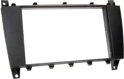 Produktbild von Audioproject A303 - Autoradio Radioblende Doppel-DIN kompatibel für Mercedes Benz C-Klasse W203 S203 CL203 CLC 2004 - 2007 Einbaurahmen 2-DIN schwarz