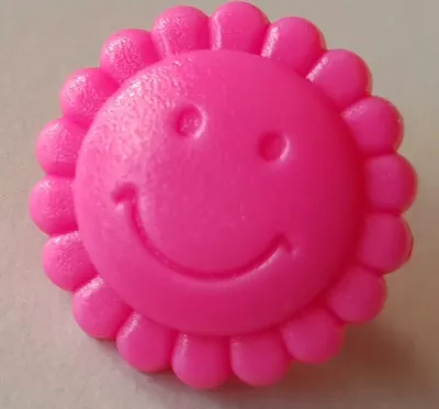 Produktbild von Snaps Druckknopf-Set Sonnenblume Smiley in verschiedenen Farben : 25er Pack B47 Pink Packungsgröße: 25er Pack Snaps-Farben: B47 Pink