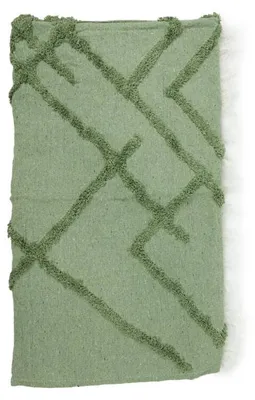 Produktbild von Kuschelige Baumwoll-Fransendecke mit dekorativen Fransen, weich & warm, 135 x 150 cm