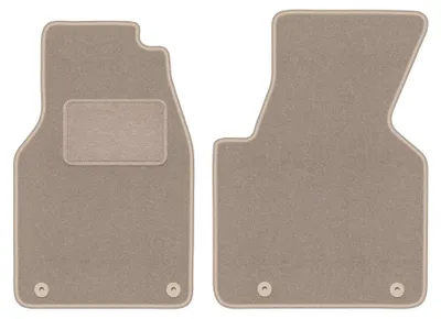 Productafbeelding van Velours automatten voor Volkswagen Transporter T4 1993-2001 – 2-delig, beige, op maat – Wielganizator LUX