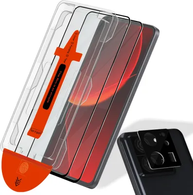 Obrázek produktu pro 2-balení Xiaomi 13T Pro Ochranné sklo na displej & 1-balení ochrana objektivu - Tvrzené sklo | [Automatická instalace] - Bez bublin