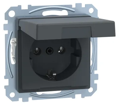 Produktbild von MERTEN Steckdose SCHUKO MEG2311-0414 anthrazit System M