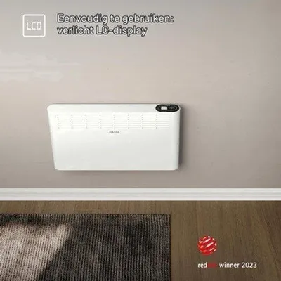 Productafbeelding van Wandconvector Convectorkachel - 3000 W Vermogen - 105x10x45 cm Afmeting - Wit - Voor Woonkamers