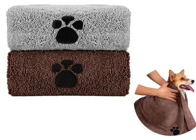 Produktbild von Mikrofaser-Hundehandtuch – 2 Stück – 100 x 50 cm – Hundehandtücher – Mikrofaserhandtuch – Mikrofaser-Hundehandtuch – Haustierhandtuch