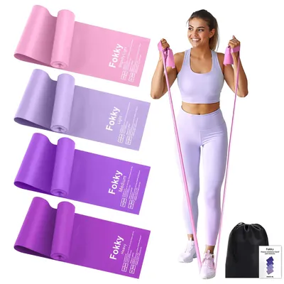 Produktbild von Fokky Fitnessbänder, 2M Widerstandsbänder 4er-Set