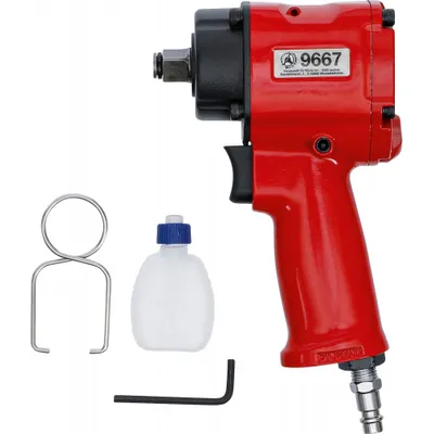 Immagine prodotto di BGS technic 9667 12,5 mm (1/2 pollice) - Avvitatore a impulsi ad aria compressa - rosso/nero