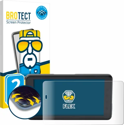 Produktbild von 2x BROTECT Fullscreen Schutzfolie für BMW ConnectedRide Navigator Displayschutz Folie Fullcover Klar Transparent