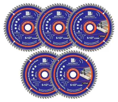 Zdjęcie produktu dla Piła tarczowa 165x20/16 mm, 60 zębów, do drewna, metalu i aluminium, 5 sztuk