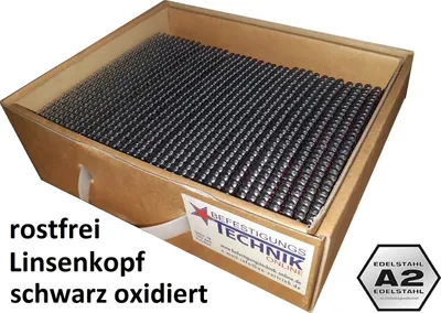 Produktbild von 34° Streifennägel 2,8x65mm Ring rostfrei Linsenkopf SCHWARZ Hikoki NR1890DBCL Tjep Prebena Senco 1M