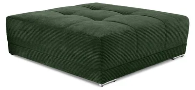 Produktbild von Polsterhocker XXL für Big-Sofa 120x120 cm, Federkern Polstersitz in Cord Grün / 15176